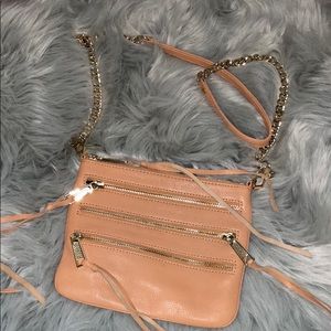 Rebecca Minkoff Tan 4 Zipper Crossbody